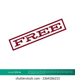Free Banner Stamp Vector Template Illustration Design. Vector EPS 10.