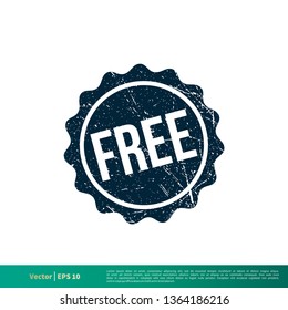 Free Banner Stamp Vector Template Illustration Design. Vector EPS 10.