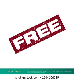 Free Banner Stamp Vector Template Illustration Design. Vector EPS 10.