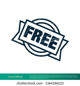 Free Banner Stamp Vector Template Illustration Design. Vector EPS 10.