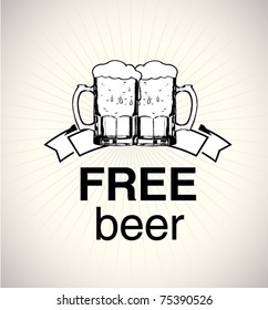 free beer sign