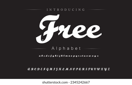 Free Best Alphabet Painting Paint Brush Beauty Script Logotype Font lettering handwritten