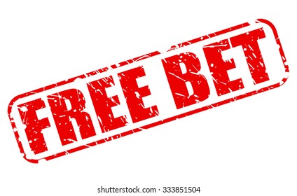 FREE BET red stamp text on white