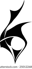 Free: Black abstract shape png sticker