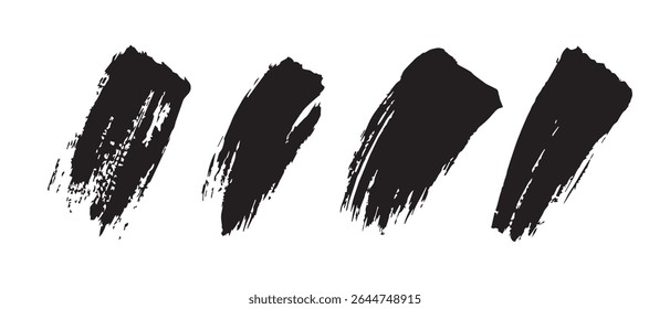 Free Black Brush Stroke PNG Images 4 HighResolution Textures.