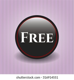 Free black shiny emblem