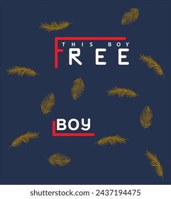 free boy leaf fashion tshirt