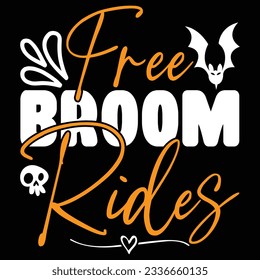 Free Broom Rides, design and vector file.