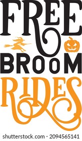 free broom rides vector file