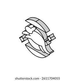 free bunny isometric icon vector. free bunny sign. isolated symbol illustration