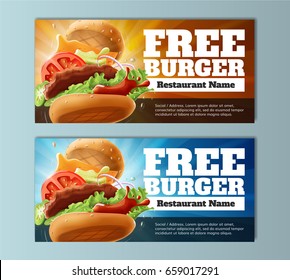 Free Burger Voucher Template