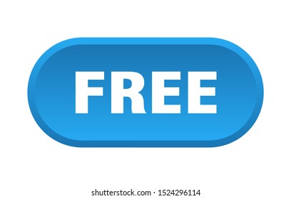 Free Button. Free Rounded Blue Tag