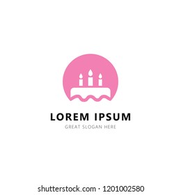 free cake logo design simple, elegant, modern