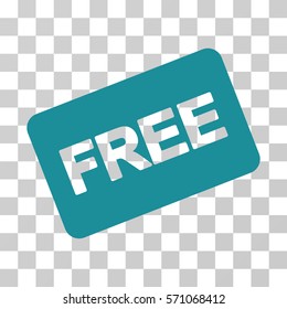 Free Card icon. Vector illustration style is flat iconic symbol, soft blue color, transparent background. Designed for web and software interfaces.