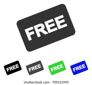 Free Card vector icon. Style is a flat graphic symbol in black, grey, blue, green color versions. Designed for web and mobile apps.