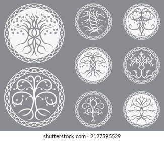 Free celtic tree vector and paper art