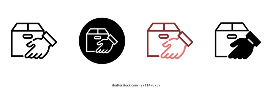 Ohne Änderung Symbol Multi-Style-Vektorgrafik