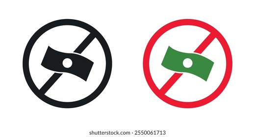 Free of charge icon set in black and colored version