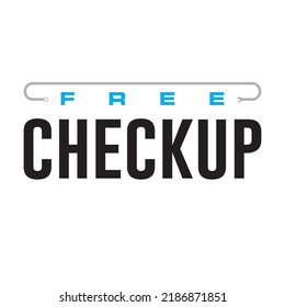 Free Checkup modern vector design logo concept