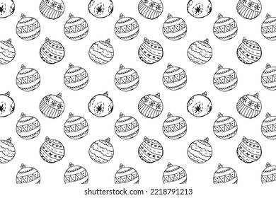 Free Christmas Hand Drawn Pattern Background Free Vector Image