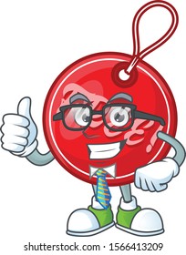 Free Christmas tag businessman cartoon character