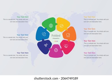 Free circular infographic vector art 7