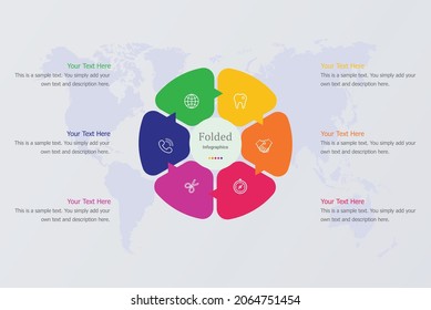 Free circular infographic vector art 6