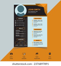 FREE CLEAN RESUME DESIGN TEMPLATE
