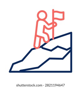 Free Climber Icon Element For Design