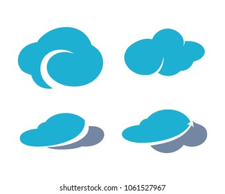 Cloud Logo Design Shade Storage Services Stock Vector (Royalty Free ...