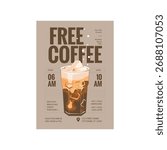 Free coffee flyer poster template design