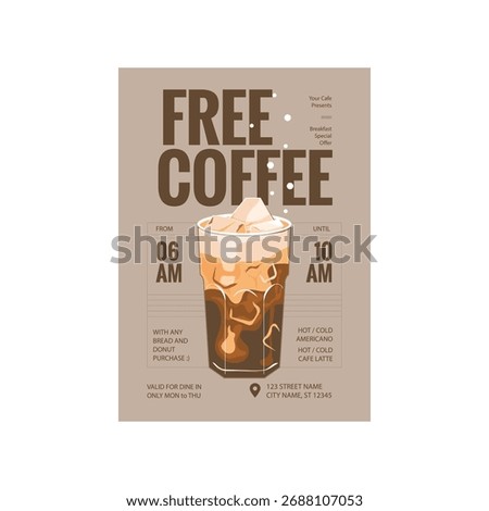 Free coffee flyer poster template design