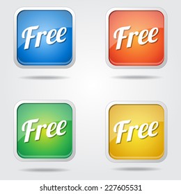 Free Collection Colorful Vector Icon Design