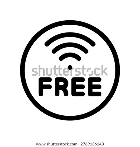 Free Connection Symbol for Wireless Network