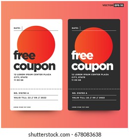 Free Coupon With Number and Validity Date Written on Card