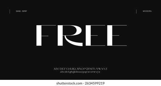 Free Creative font. Modern abstract digital tech font. Logo creative font, type, technology, movie, digital, music, movie. Fonts and illustration in vector format.