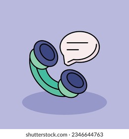 Kostenloser Kundensupport, Vektorgrafik-Symbol-Illustration. Kundenerlebnissymbol-Konzept einzeln . flacher Cartoon-Stil