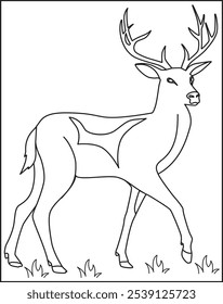 Free deer coloring page images may be subject to copyright learn more about vector illustration line art.