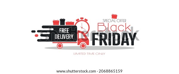 Free delivery\
banner. Black Friday\
offer.