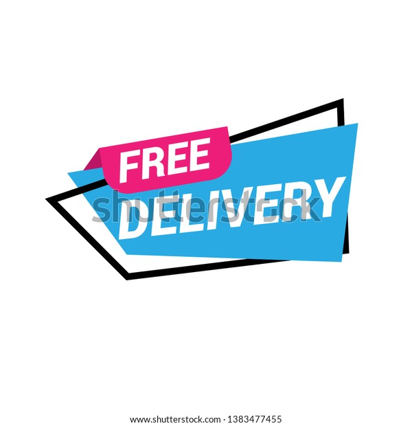 free delivery\
banner. sign,label,tag.\
vector