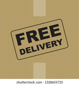 Free delivery box background