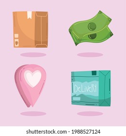 free delivery box envelope money