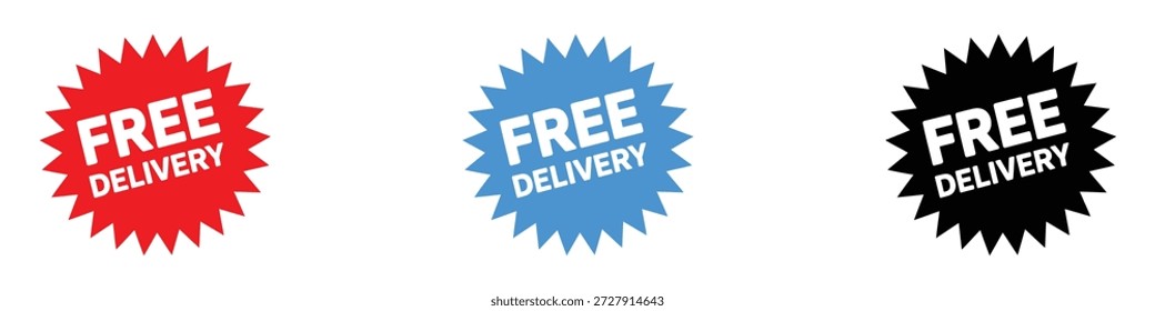 Botón de entrega gratis Vector del icono del signo. ofertas especiales, símbolo de incentivos. Ilustración vectorial.
