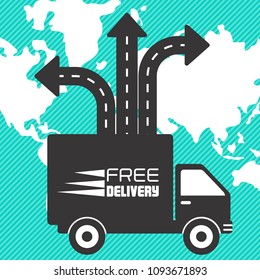 free delivery concept