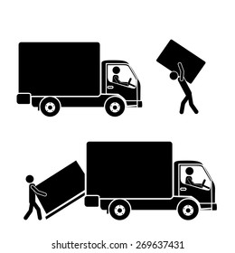 Free delivery design over white background, vector illustration