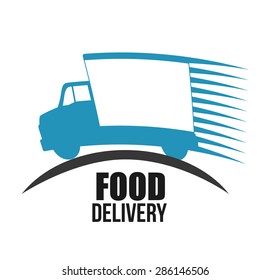 Free delivery design over white background, vector illustration