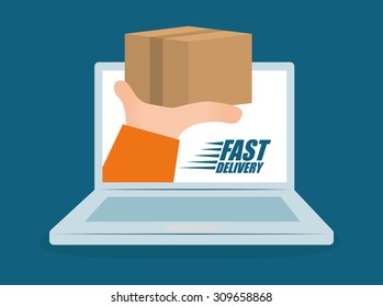 Free delivery design, vector illustration eps 10.