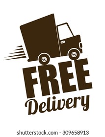 Free delivery design, vector illustration eps 10.