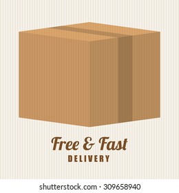 Free delivery design, vector illustration eps 10.