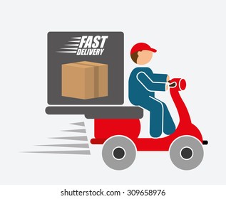 Free delivery design, vector illustration eps 10.